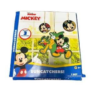 Disney Junior Mickey Suncatchers Craft Kit - Red, Green, Yellow NEW Paint Mouse